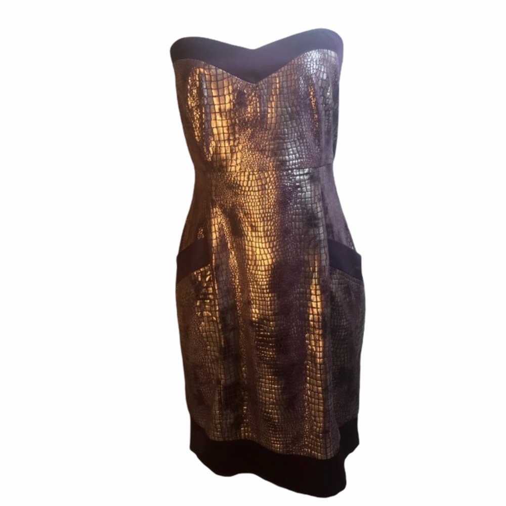Minuet Purple Club Dress Pockets Corset Animal Med